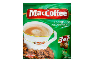 Напиток кофейный растворимый с ароматом лесной орех 3в1 MacCoffee м/у 18г