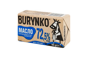 Масло солодковершкове 72.5% Селянське Burynko м/у 180г