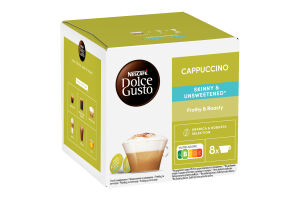 Напиток кофейный в капсулах Skinny&Unsweetened Cappuccino Dolce Gusto Nescafe к/у 161.6г
