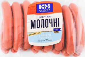 Сосиски Молочные Київський м'ясокомбінат в/с кг