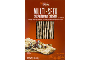 Simply Enjoy Crisp Flatbread Crackers Multi-Seed