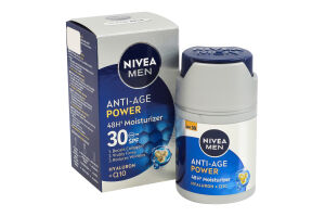 Крем для 48-часового увлажнения SPF 30 Anti-age power Nivea Men 50мл
