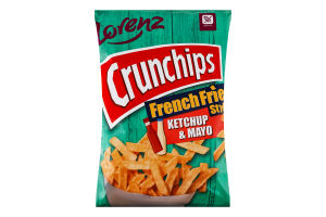 Чипсы картофельные со вкусом кетчупа French frie Crunchips Lorenz м/у 90г