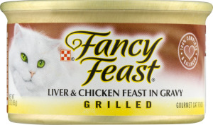 Fancy Feast Liver & Chicken Feast In Gravy Grilled Gourmet Cat Food
