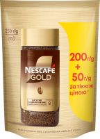 Кава розчинна сублімована Gold Nescafe д/п 250г