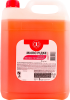 Мило рідке з ароматом персика та маракуйї 5кг ТМ "1"