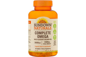 Sundown Naturals Complete Omega 3000mg Softgels - 90 CT