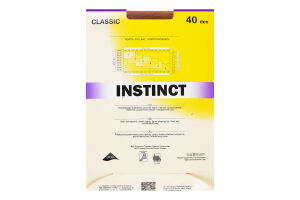 Колготки жіночі Instinct Classic 40den 3 natural