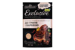 Приправа натуральная без соли К грилю и барбекю с анчо чили Exclusive Professional Professional Pripravka д/п 40г