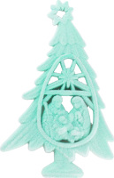 Підвіска Ялинка вертеп оксамит плас 16х10см 0501-1