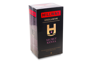 Чай черный байховый мелкий Secret Kenya Exclusive Hillway в/с к/у 25х2г