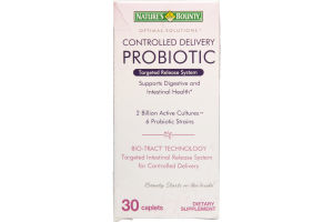 Nature's Bounty Probiotic Controlled Delivery Dietary Supplement Caplets - 30 CT