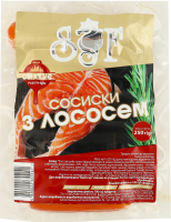 Сосиски з лососем Silver Food в/у 250г