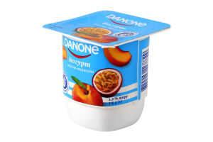 Йогурт 1.2% Персик-маракуя Danone ст 115г