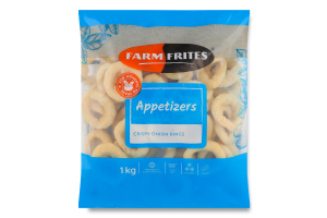 Кольца луковые глубокой заморозки панированные нарезанные кубиками Farm Frites м/у 1кг
