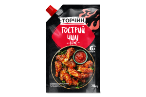 Соус пастеризованный Острый чили Торчин д/п 200г