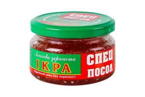 Икра лососевая зернистая соленая Спецпосол 1с с/б 180г
