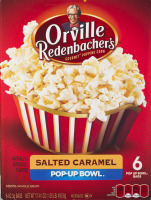 Orville Redenbacher's Gourmet Popping Corn Pop-Up Bowl Salted Caramel - 6 CT