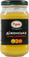 Горчица Дижонская с эстрагоном Руна с/б 210г