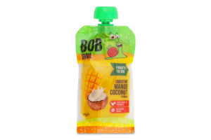 Пюре фруктовое пастеризованное Манго-кокос-лимон Смузи Bob Snail д/п 120г