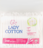 Палички ватні гігієнічні Lady Cotton 200шт
