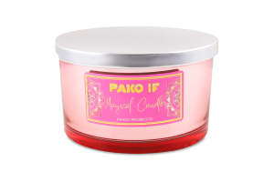 Свічка ароматична Magical candle Peach prosecco парафін скло 450г Пако ІФ