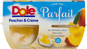Dole Low Fat Parfait Peaches & Creme
