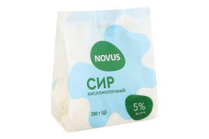 Сир к/м 5% Novus 330г