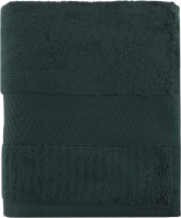 Рушник зелений махровий зеро твіст з бордюром 40*70см 600г/м2 ГМ Текстайл