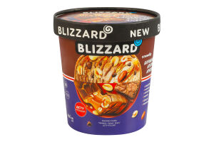 Морозиво 13% пломбір Карамель-брауні-арахіс Blizzard ст 340г