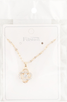 Ланцюжок жовтий метал з підвіскою 40см FHF1508