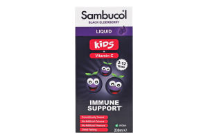 Добавка диетическая сироп с черной бузиной и витамином C Kids Sambucol 230мл