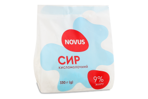 Сир к/м 9% Novus 330г