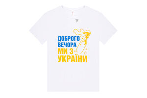 Футболка жін Roksana 1359 Добр веч ми з Укр біл M