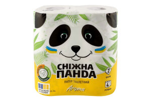 Бумага туалетная 2-х слойная Aroma Сніжна панда 4шт