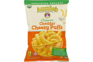 Annie's Homegrown Organic Cheddar Cheesy Puffs