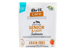 Корм д/собак похилого віку Сеньйор беззерновий з лососем сухий 1кг Бріт Кеа