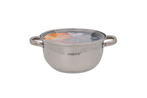Каструля Gourmet Aosтa 2,7л нержавіюча сталь з скляною кришкою Ardesтo