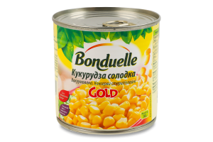 Кукуруза сладкая вакуумированная консервированная стерилизованная Gold Bonduelle ж/б 340г