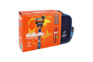 Н-р Gillette Fusion5 брит 4к+гел д/г чутл 200+косм