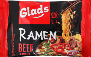 Лапша быстрого приготовления с соусом со вкусом говядины Рамен Glads м/у 105г