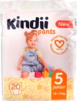 Трусики-подгузники для детей 12-17кг 5 Junior Pants Kindii 20шт