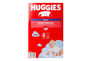 Подгузники-трусики Huggies Pants Box 4 для мальчика, 9-14 кг, 72 шт