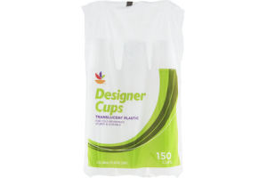 Ahold Cups Designer Translucent Plastic - 3 OZ