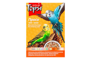 Корм д/хвилястих папуг Просо 600г Топсі