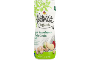 Nature's Promise Organic Whole Grain Puffs Apple Strawberry