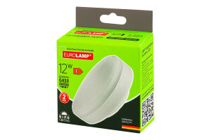 Лампа светодиодная 12W GX53 4000К Eurolamp 1шт
