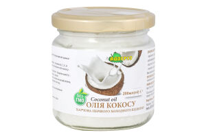 Олія кокосу харчова першого холодного віджиму 200мл Адверсо