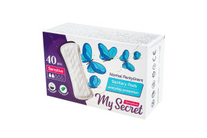 Прокладки ежедневные гигиенические без запаха Normal Sensitive My Secret 40шт