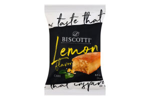 Кекс с ароматом лимона Кейк Biscotti м/у 65г